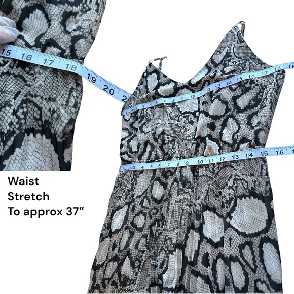 Joie Snake Print Georgette Pleated Maxi Dress - Picture 7 of 9